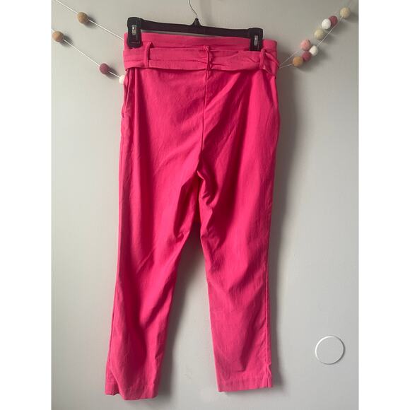 Jules & Leopold Hot Pink Trouser Pants with Belt - Picture 4 of 5